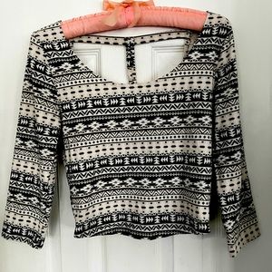 Charlotte Russe boho bohemian crop top